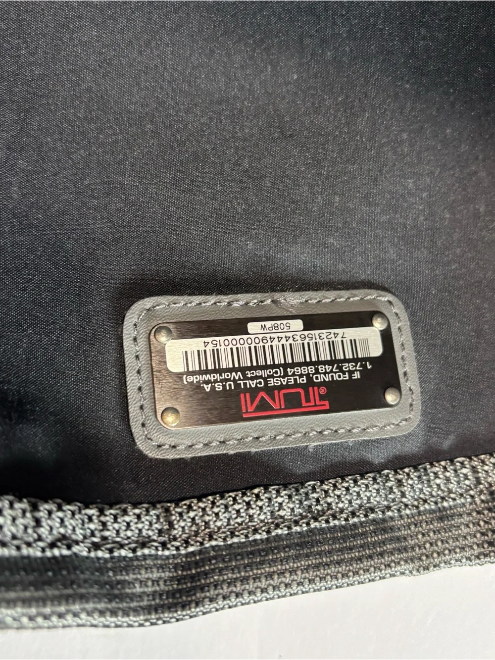 Tumi Gray Ballistic Tech T2 Nylon Expandable Messenger Computer Briefcase